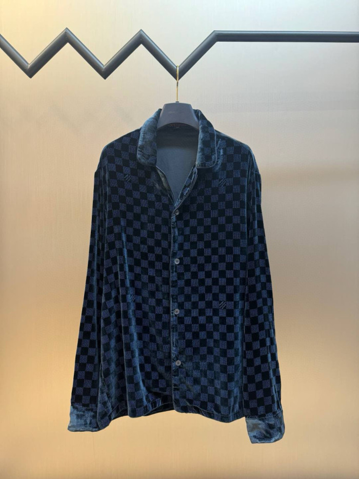 LV DAMIER Velour Shirts FZCS0254