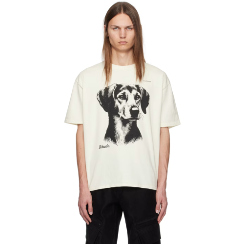 Rhude 'Fox Hound' Doggy Graphic T-Shirt FZTX4454