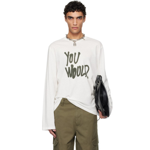 Acne studios YOU WOULD LS Tee FZTX4476