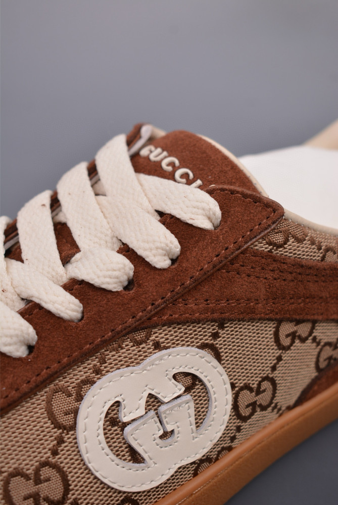 GUCCI Interlocking G Suede Sneaker G74 Shoes FZXZ166