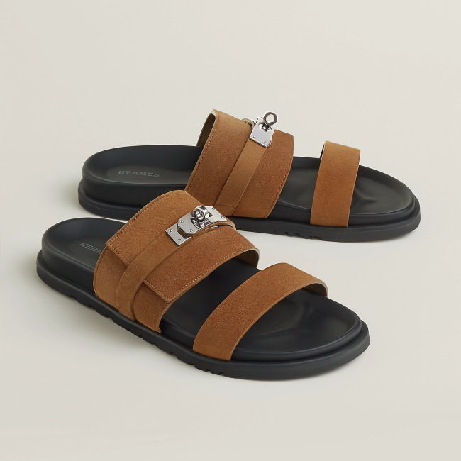 Hermes Jackson chamois Slipper FZXZ170