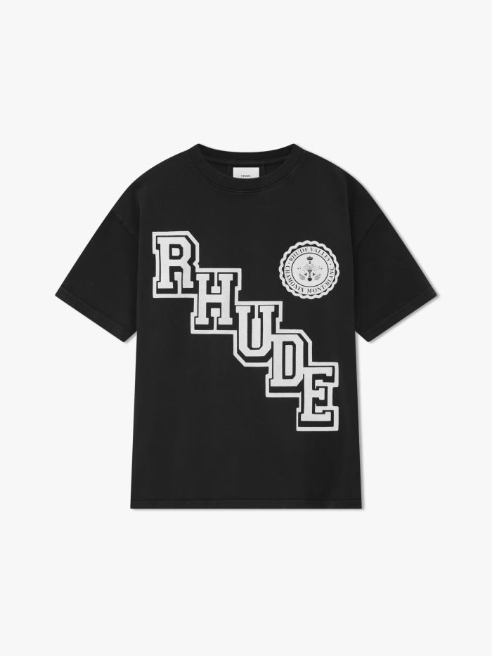 RHUDE COLLEGIATE CREST TEE FZTX4518