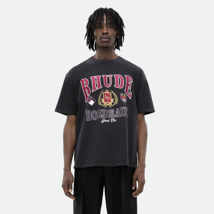Rhude BORDEAU X GRAND TEE FZTX4520