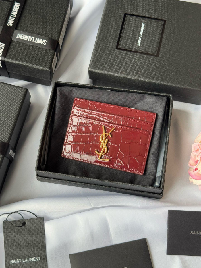 YSL SLP CASSANDRE SAINT LAURENT card bag Wallet Purse FZBB144