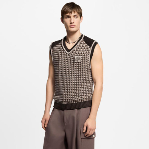 LV Marque L.Vuitton Déposée Vest Sweater FZMY520
