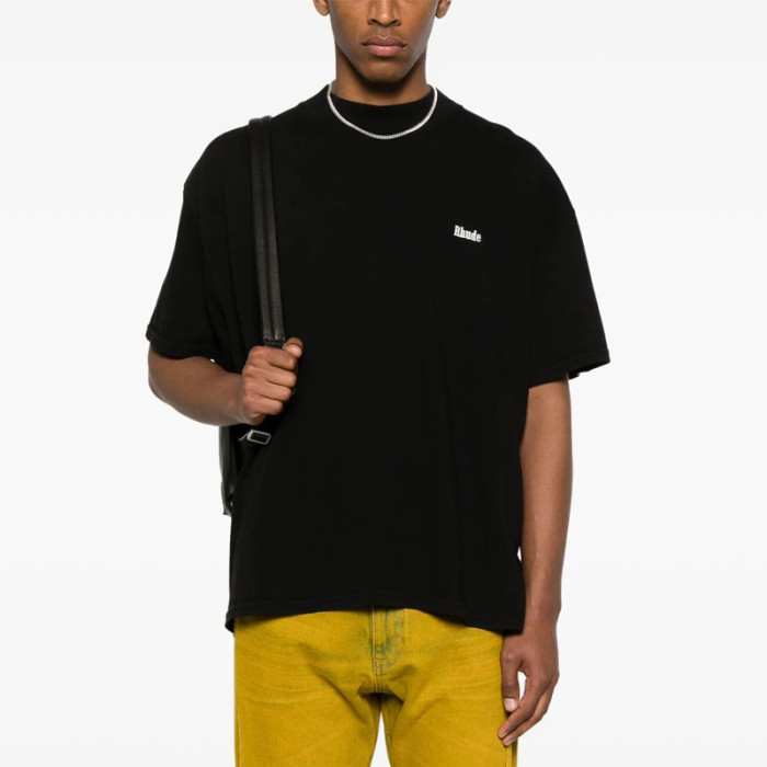 RHUDE CLASSIQUE MOCK NECK TEE FZTX4670