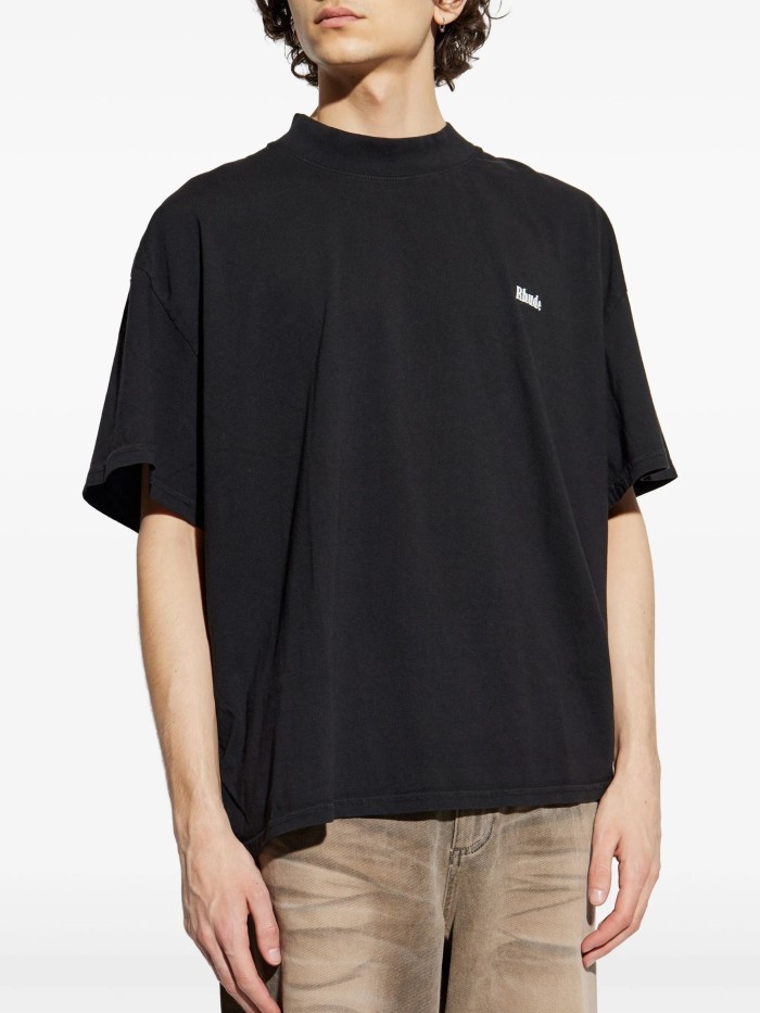 RHUDE CLASSIQUE MOCK NECK TEE FZTX4670