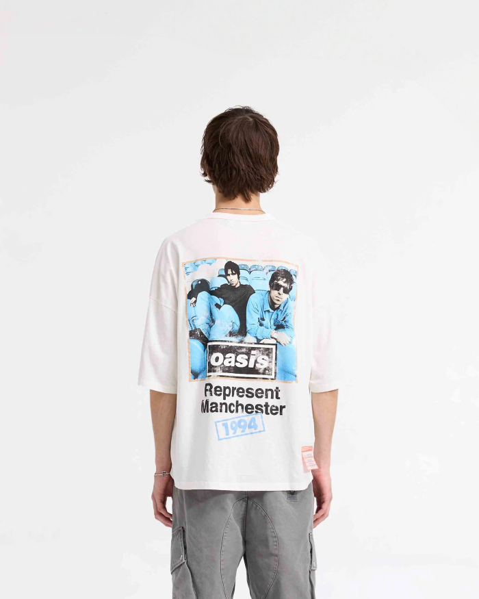 Represent X Oasis Maine Road New Vintage BOXY T-Shirt FZTX4692