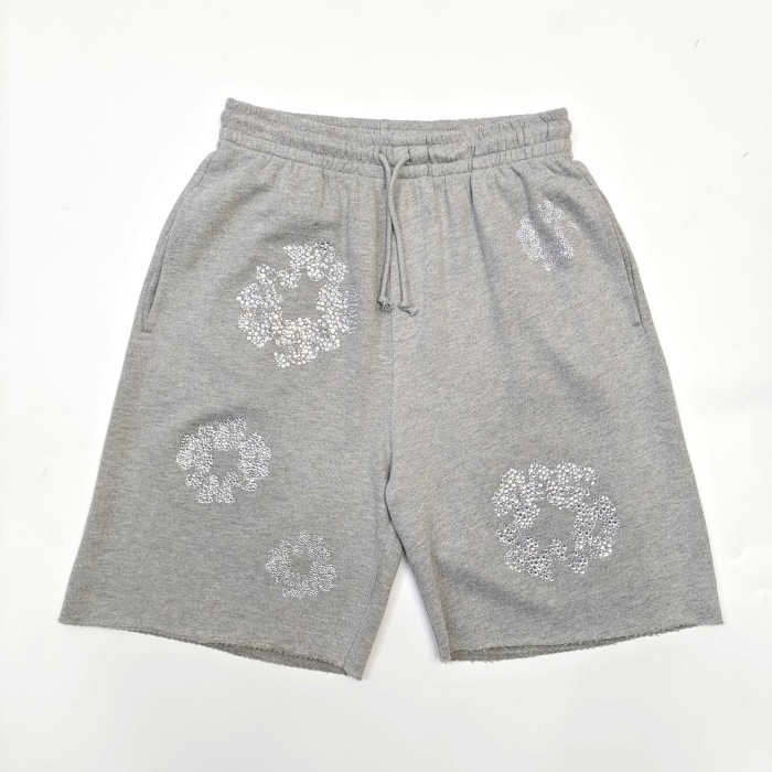 DENIM TEARS Rhinestone Shorts FZKZ1290