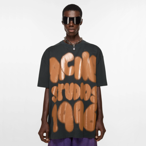 Acne studios T-shirt logo - Relaxed unisex fit tee FZTX4787
