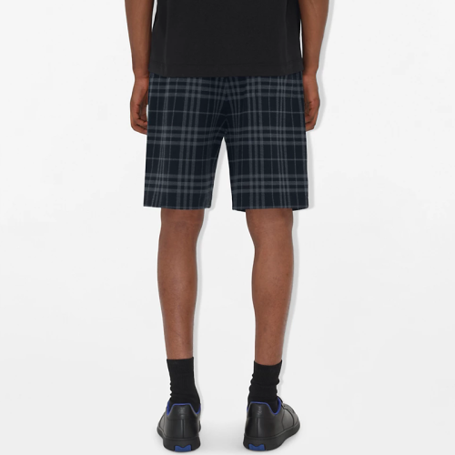 Burberry Check Stretch Cotton Blend Shorts FZKZ1326