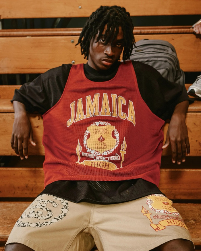 STUSSY X DENIM TEARS GYM SHORTS FZKZ1362