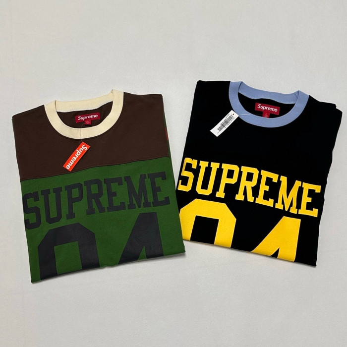 SUPREME SS25 SPLIT S/S FOOTBALL TOP FZTX4931