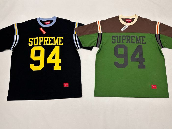 SUPREME SS25 SPLIT S/S FOOTBALL TOP FZTX4931