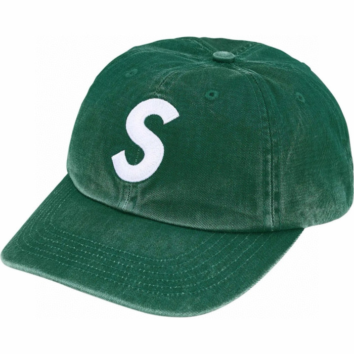 Supreme 25SS Pigment Coated S Logo 6-Panel Cap FZMZ263