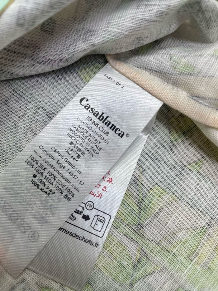 CASABLANCA Silk Suit Shorts Shirts FZTZ080