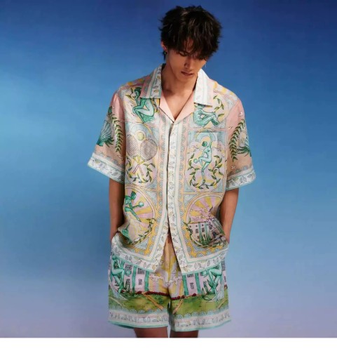 CASABLANCA Silk Suit Shorts Shirts FZTZ080