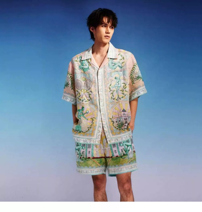 CASABLANCA Silk Suit Shorts Shirts FZTZ080