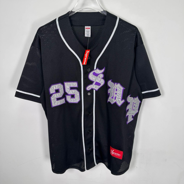 SUPREME 25SS OLD ENGLISH BASEBALL JERSEY FZTX5026