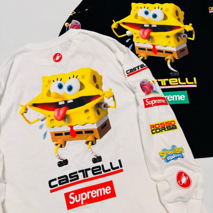 SUPREME SS25 SPONGEBOB CASTELLI RACING L/S TEE FZTX5028