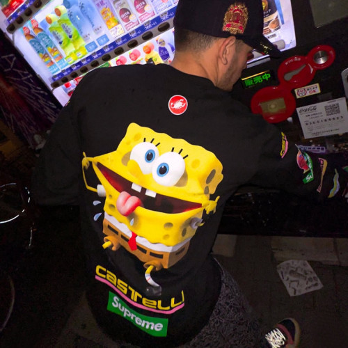 SUPREME SS25 SPONGEBOB CASTELLI RACING L/S TEE FZTX5028