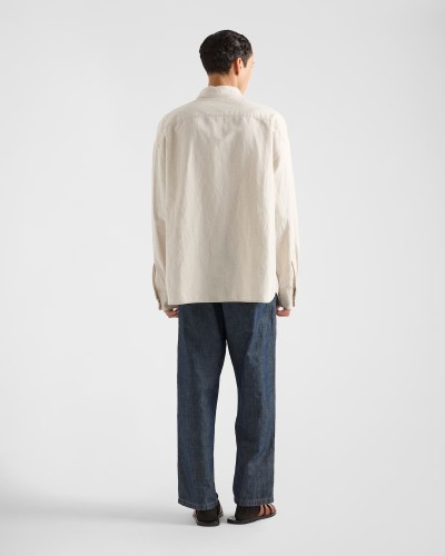 Prada Chambray Denim Shirts FZCS472