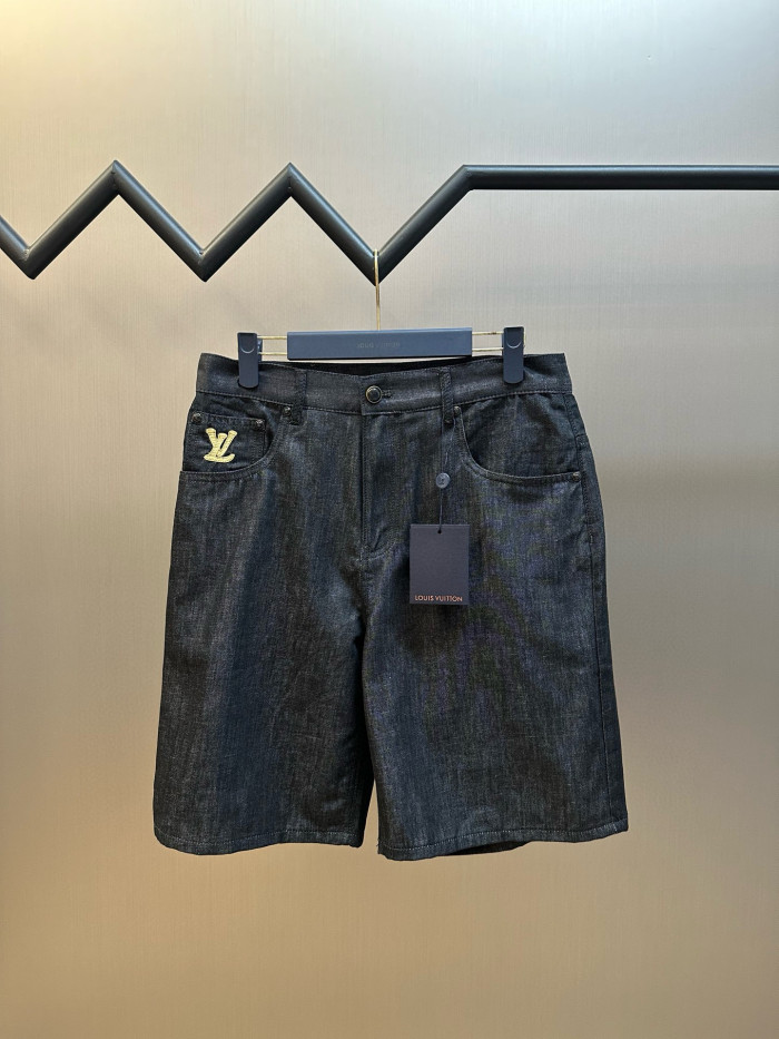 LV Raffia Denim Shorts FZKZ1434