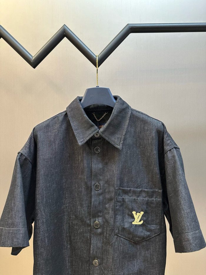 LV Raffia Denim Shirt FZCS461