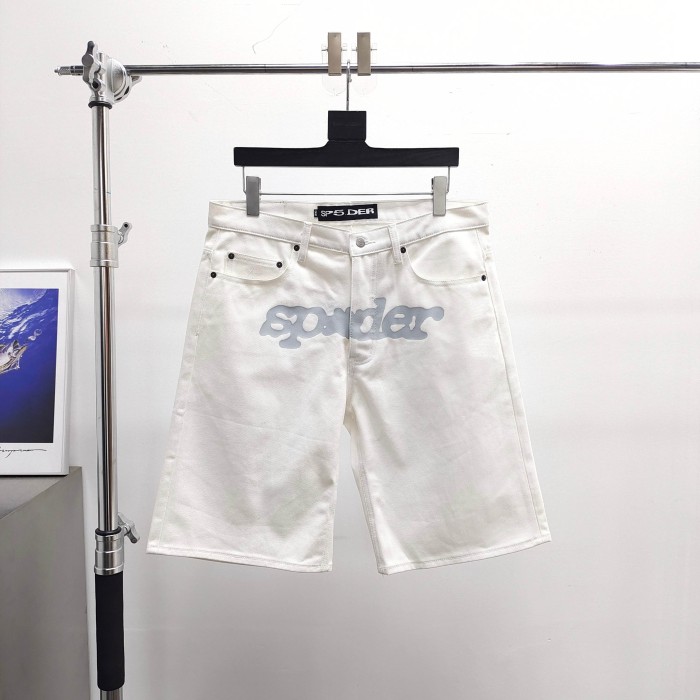 Sp5der Denim Shorts FZKZ1501