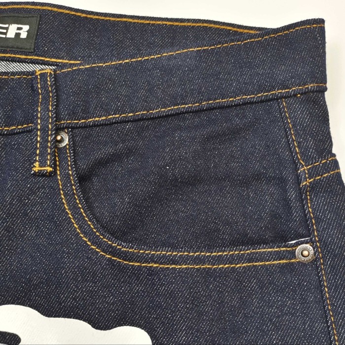 Sp5der Denim Shorts FZKZ1501