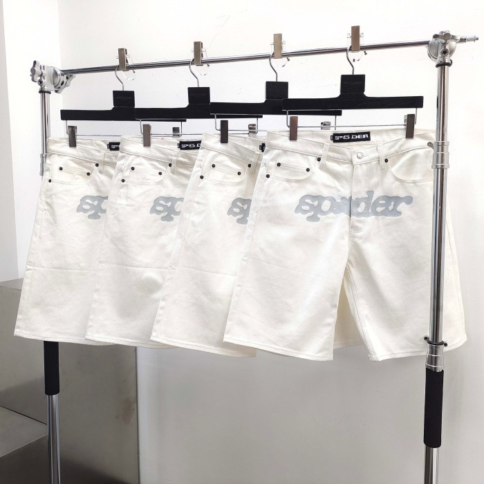 Sp5der Denim Shorts FZKZ1501