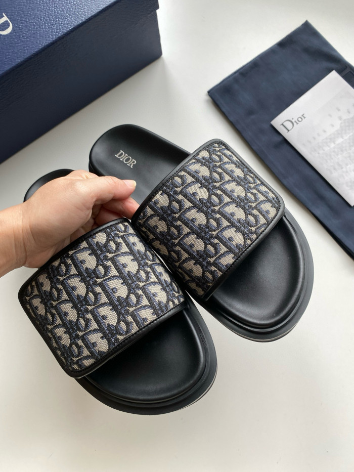 DIOR Oblique Aqua Shoes Slipper FZXZ222