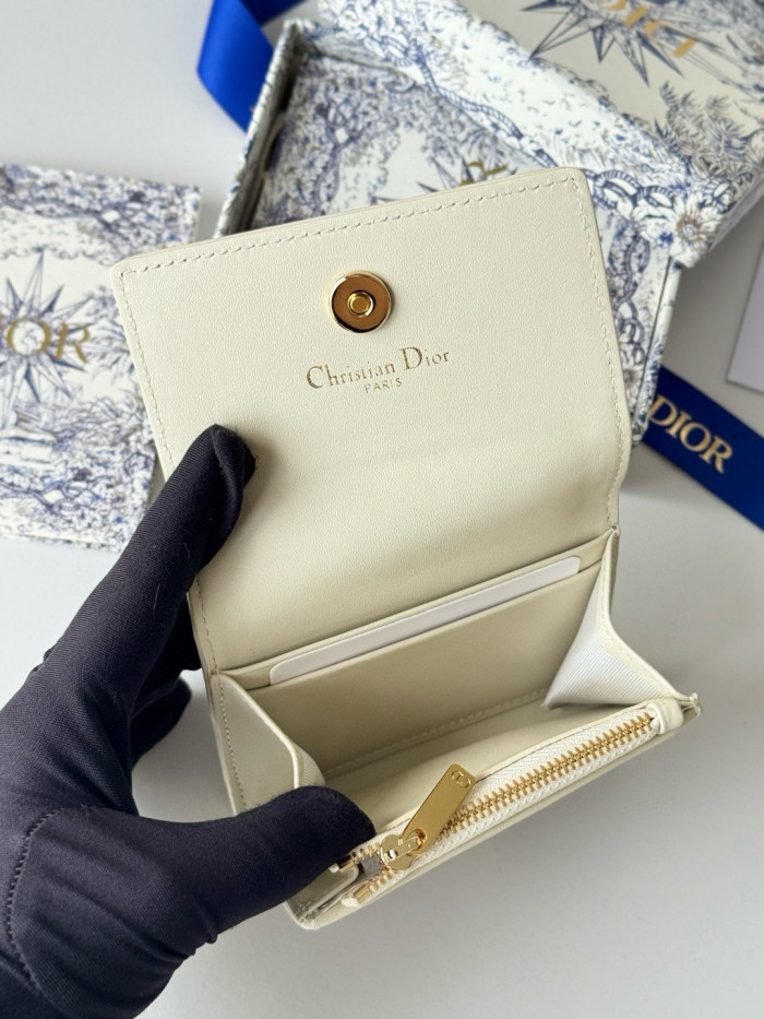 Dior 30 Montaigne Dahlia card bag Wallet Purse FZBB154