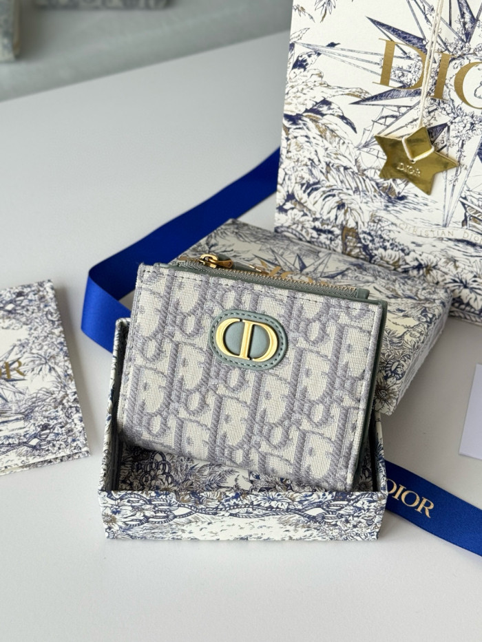 Dior 30 Montaigne Dahlia card bag Wallet Purse FZBB153