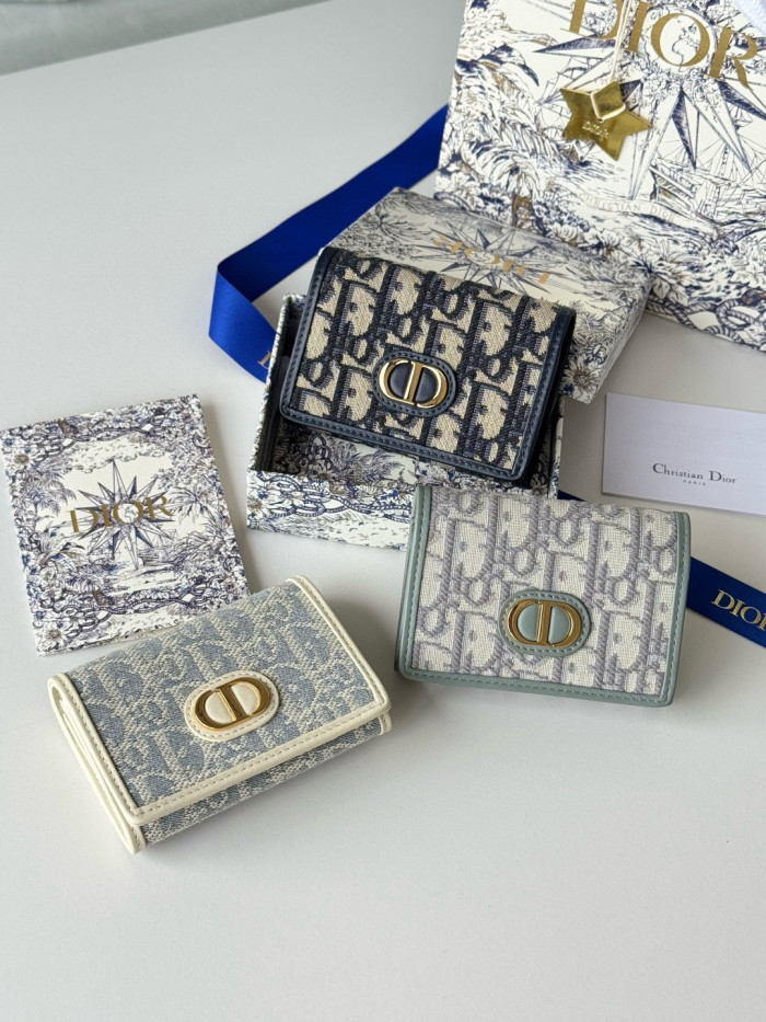 Dior 30 Montaigne Dahlia card bag Wallet Purse FZBB154
