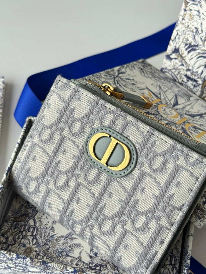 Dior 30 Montaigne Dahlia card bag Wallet Purse FZBB153