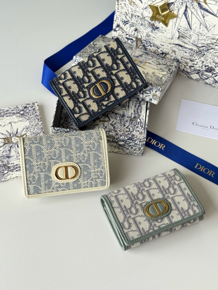 Dior 30 Montaigne Dahlia card bag Wallet Purse FZBB154