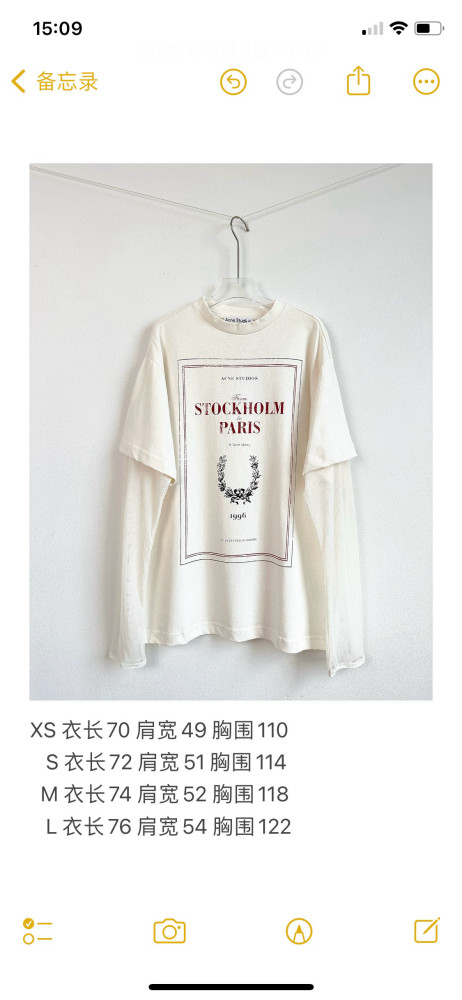 Acne studios LS t-shirt FZTX5239