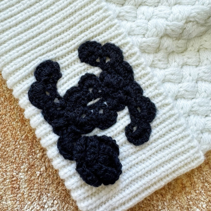 Chanel 25A coconeige Cashmere Knit Hat FZMZ272