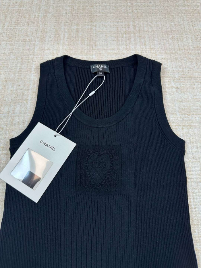 Chanel Knitted Vest Tee FZTX5244