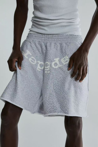 Sp5der Rhinestone Shorts FZKZ1578