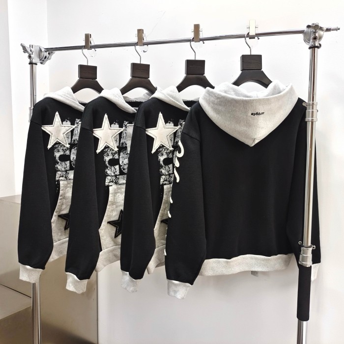 Sp5der Zipper hoodies FZWY1802