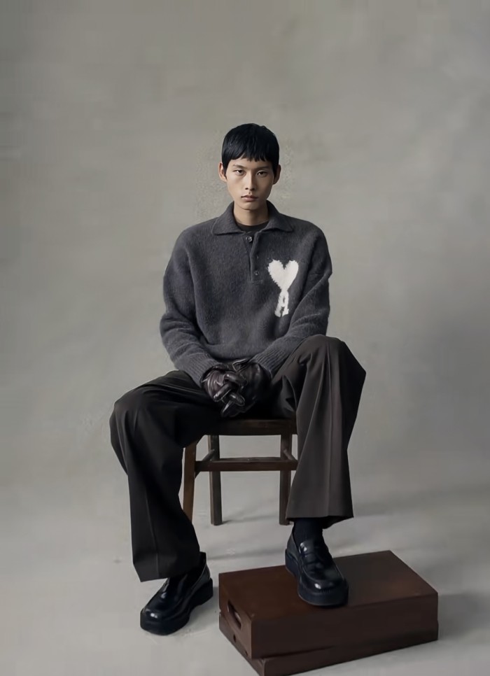 AMI POLO Sweater FZMY653