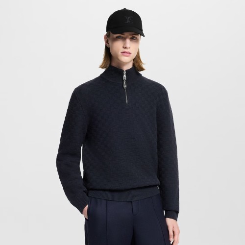 LV Damier Half Zipper Sweater FZMY628