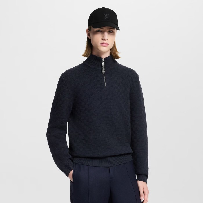 LV Damier Half Zipper Sweater FZMY628