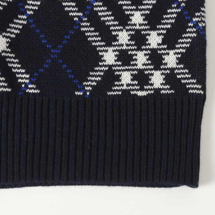 Burberry Check Wool Blend Cardigan FZMY665