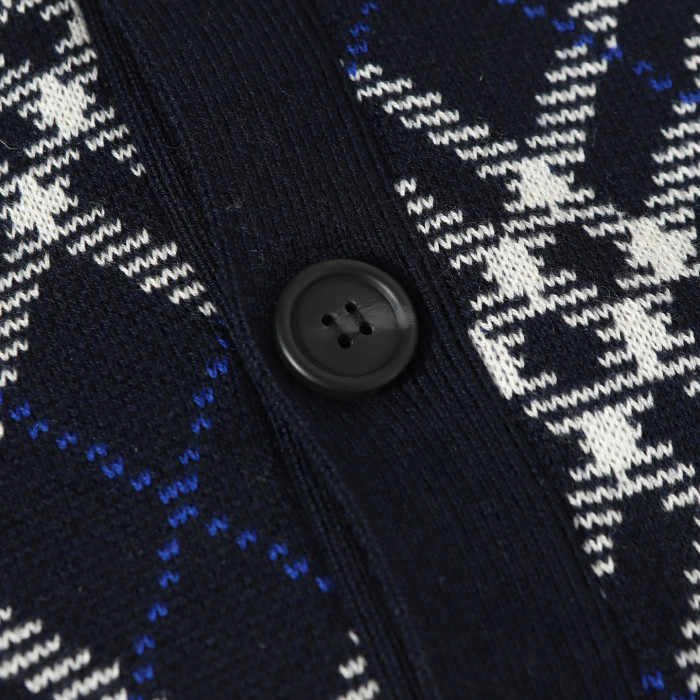 Burberry Check Wool Blend Cardigan FZMY665