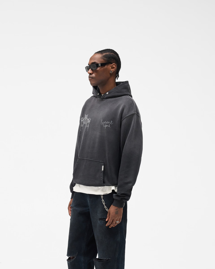 REPRESENT Hand Drawn Thoroughbred Hoodie FZWY1880