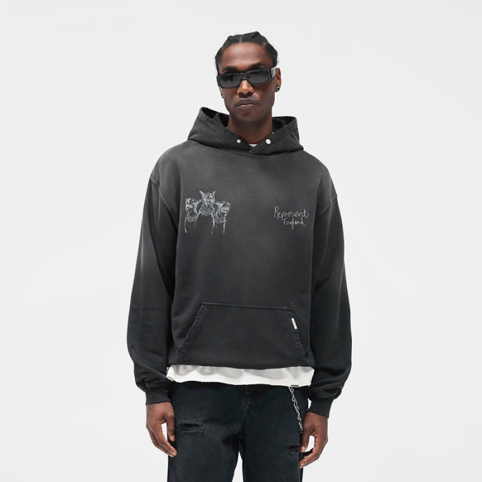 REPRESENT Hand Drawn Thoroughbred Hoodie FZWY1880