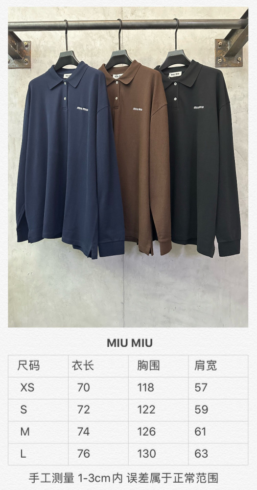 miumiu Polo LS Tee FZTX5355